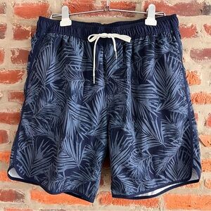 Fair Harbor Anchor Swim Trunk in Grey Floral (L)